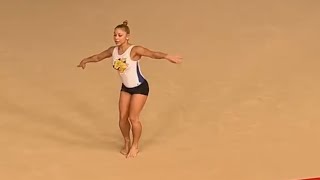 Flavia Saraiva 🇧🇷  PreOlympic Floor Training French Cancan  Troyes July 2024 [upl. by Bartolemo]