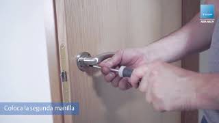 Cambio e instalación de manilla residencial  TESA ASSA ABLOY [upl. by Snowber705]