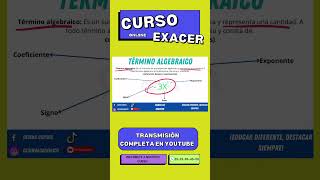 Curso exacer  Guía de matemáticas cedina exacer prepaenlineasep [upl. by Rubinstein354]