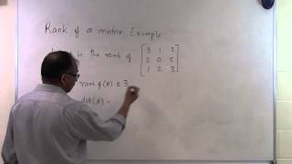 Chapter0405 Lesson Rank of a Matrix Example 1 [upl. by Eceinaj886]