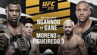 UFC 270 LIVE NGANNOU VS GANE LIVESTREAM amp FULL FIGHT COMPANION [upl. by Nilhsa]