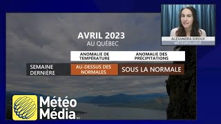 Prévisions MétéoMédia  Changement de régime au Québec [upl. by Arracat586]