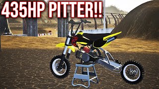 NEW 435 HORSEPOWER PITBIKE IN MX BIKES INSANE [upl. by Silvain]