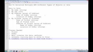 How to Serialize Multiple and DIFFERENT Types of Objects in Java [upl. by Retsila]