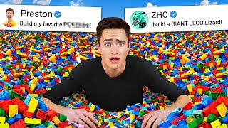 Building whatever YouTubers tell me out of LEGO [upl. by Ecniv]