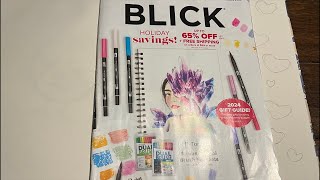 Let’s go through the Blick catalog and then make art…… or not😅🥰💕 [upl. by Yeslrahc]