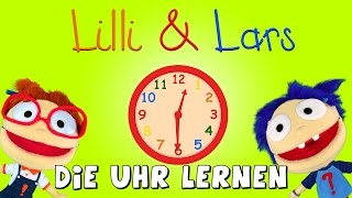 Die Uhr lernen für Kleinkinder  Lernvideo für Kinder  Uhrzeiten lernen mit Lilli und Lars [upl. by Ragan666]