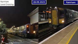 Rainham Station amp Level Crossing 28092023 [upl. by Nahseez]