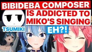 Suisei Discovers Bibideba Composer Is Addicted To Mikos Singing Hololive Eng Subs [upl. by Anaitat788]