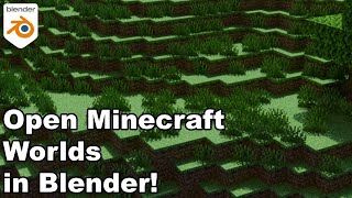 How to Import Any Minecraft World into Blender 2024 [upl. by Ocram]