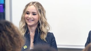 Jennifer Lawrence Teaches Students How Government Really Works [upl. by Odrawde]