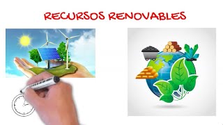 Recursos Renovables y No Renovables [upl. by Hsetim]