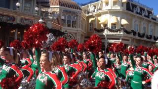 Disney parks Christmas Day parade taping NCA amp NDA performance [upl. by Llekim]