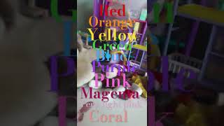 Red orange yellow green blue purple pink magenta coral [upl. by Comfort]