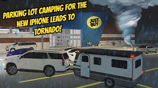 Greenville Wisc Roblox l Realistic Parking Lot Camping TORNADO STORM ESCAPE  Voice Roleplay [upl. by Esinaj]