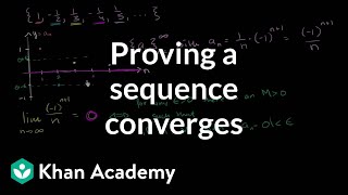 Proving a sequence converges using the formal definition  Series  AP Calculus BC  Khan Academy [upl. by Fidellia]