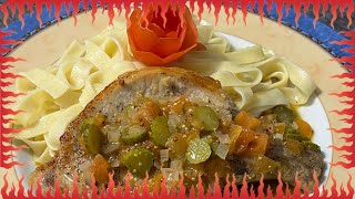 Recette Facile de Côte de Porc Sauce Charcutière  vidéo courte [upl. by Philander]