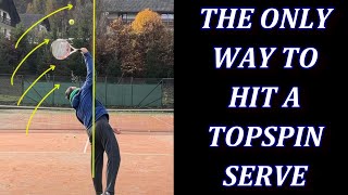 The Only Way To Hit A Topspin Tennis Serve [upl. by Ssitruc336]