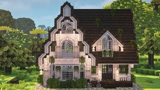 minecraft je 1122 build  🌳 modern countryhouse  miniaturia amp cocricot mod [upl. by Lonni]