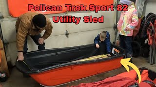 Pelican Utility Sled 82 Trek Sport Otter Pro Resort Eskimo 650xd [upl. by Enram]