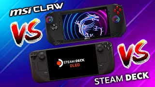 Steam Deck Oled VS MSI Claw Gaming Performance Tested The BEST Handheld Is… [upl. by Einohtna]