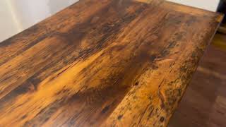 6’ Hemlock Barnwood Modern Table [upl. by Alik]