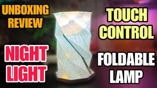 LED Folding Rechargeable Decorative Night Lamp  Portable Table Lamp Unboxing [upl. by Arahk]