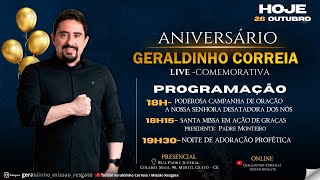 LIVE COMEMORATIVA I ANIVERSÁRIO GERALDINHO CORREIA [upl. by Enirehtak747]