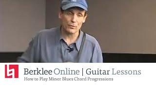 How to Play Minor Blues Guitar Chord Progressions [upl. by Aikemot]