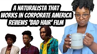 BAD HAIR Movie Review Hair Horror Film Being A Black Woman In The Workplace [upl. by Gervase799]