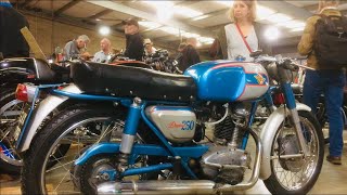 DUCATI Daytona 250 Find inside a Barn FULL of Motorcycles at ARDINGLY Vintage amp Classic BIKE SHOW [upl. by Nivla]