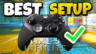 BEST SETTINGS IN HALO INFINITE FOR THE ELITE SERIES 2 CONTROLLER HALO INFINITE [upl. by Ardnuaed]