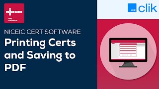 Printing Certs and Saving to PDF  NICEIC Cert Software [upl. by Tekcirk]
