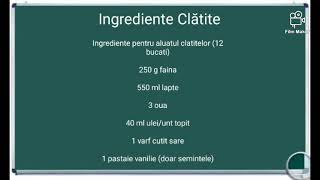 Reteta ingrediente clatite delicioase reteta prajituri dulce [upl. by Manheim131]