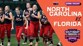 Game Highlights Florida vs North Carolina  Little League Softball Southeast Region Tournament [upl. by Scully]