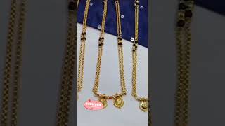 MANGALSUTRA LATEST MANGALSUTRA DESIGN GANTHAN goldthalichains trendingjewellerydesigns 1gmgold [upl. by Ordnas]