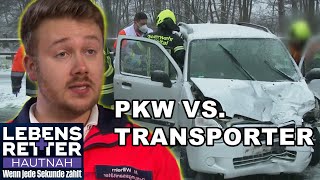 PKW vs Transporter Unfallopfer haben riesiges Glück  Lebensretter hautnah  SAT1 [upl. by Eillib]