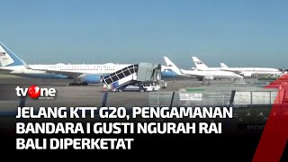 Bandara I Gusti Ngurah Rai Bali Perketat Keamanan Jelang KTT G20  Kabar Petang tvOne [upl. by Saffian833]