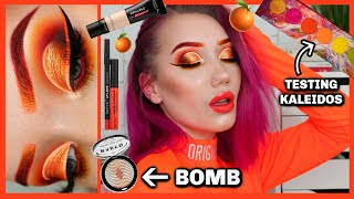 ORANGE MONOCHROMATIC MAKEUP TUTORIAL  MAKEMEUPMISSA [upl. by Valencia]