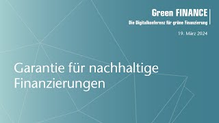 Garantie für nachhaltige Finanzierungen [upl. by Ivey816]