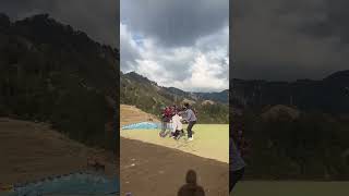 Parashoot paragliding pahadi mountains travel [upl. by Reffotsirhc]