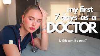 MY FIRST WEEK AS A DOCTOR what its really like [upl. by Notlim320]