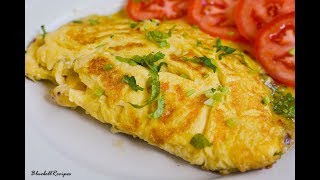 Cheese Omelette  Easy Breakfast Recipe  by Bluebellrecipes [upl. by Estrin149]