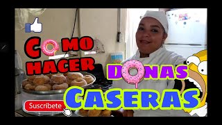 COMO HACER DONAS DONUTS FRITAS AZUCARADAS CASERAS 2020 PARA NEGOCIO Receta Fácil [upl. by Enilrad]