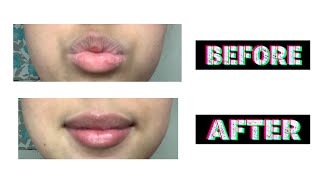 HOW TO EXFOLIATE YOUR LIPS USING NIVEA LIP SCRUB ROSEHIP  VITAMIN E  MAKEUPBYJESS [upl. by Ecirual]