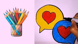 Easy Heart Drawing Tutorial  StepbyStep Guide for Beginners [upl. by Nagirrek749]