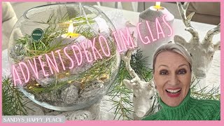 Adventsdeko im Glas  Weihnachtsdeko in der Kugelvase 🕯⭐️💫🌿 [upl. by Kieger]