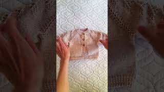 Baby Cardigan Knitting Pattern  StepbyStep Pattern  Preview  Vitalina [upl. by Soilisav]