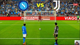 NAPOLI vs JUVENTUS  Penalty Shootout 2024  Osimhen vs Juventus  eFootball PES [upl. by Hester]