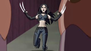 X23 Vs Wolverine XMen Evolution [upl. by Aicenek]